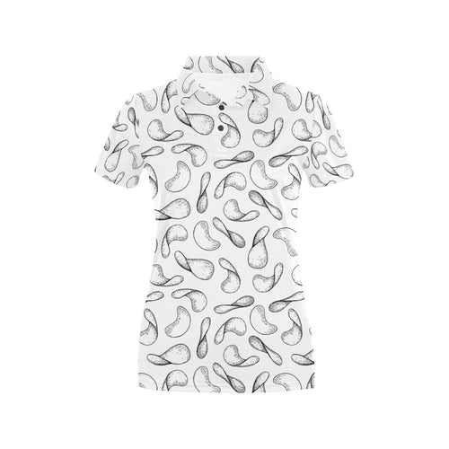 Potato Chips Pattern Print Design 04 Women's All Over Print Polo Shirt