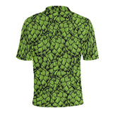 Green hop pattern Men's All Over Print Polo Shirt