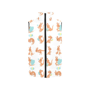 Cute Kangaroo pattern Men's Padded Vest