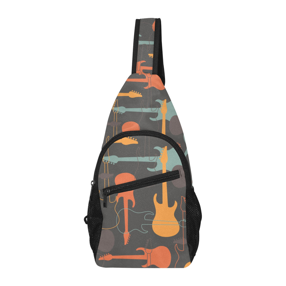 electric guitars pattern All Over Print Chest Bag