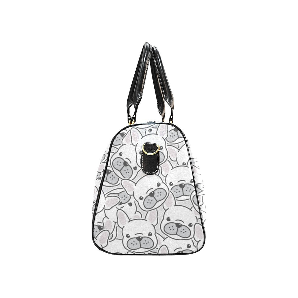 Cute french bulldog head pattern Travel Bag