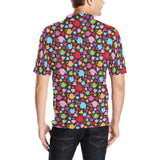 Tea pots Pattern Print Design 01 Men's All Over Print Polo Shirt