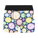 Colorful clock background Men's All Over Print Boxer Briefs Men's Underwear