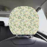Hand drawn sea turtle fish pattern Car Headrest Cover