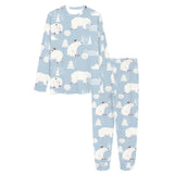 Cute polar bears Christmas decoration pattern Women's All Over Print Pajama Set