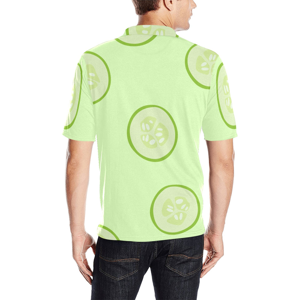 Cucumber pattern Men's All Over Print Polo Shirt