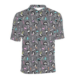 Ostrich Pattern Print Design 01 Men's All Over Print Polo Shirt