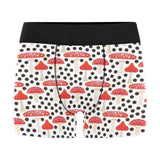 Red mushroom dot pattern Men's All Over Print Boxer Briefs Men's Underwear
