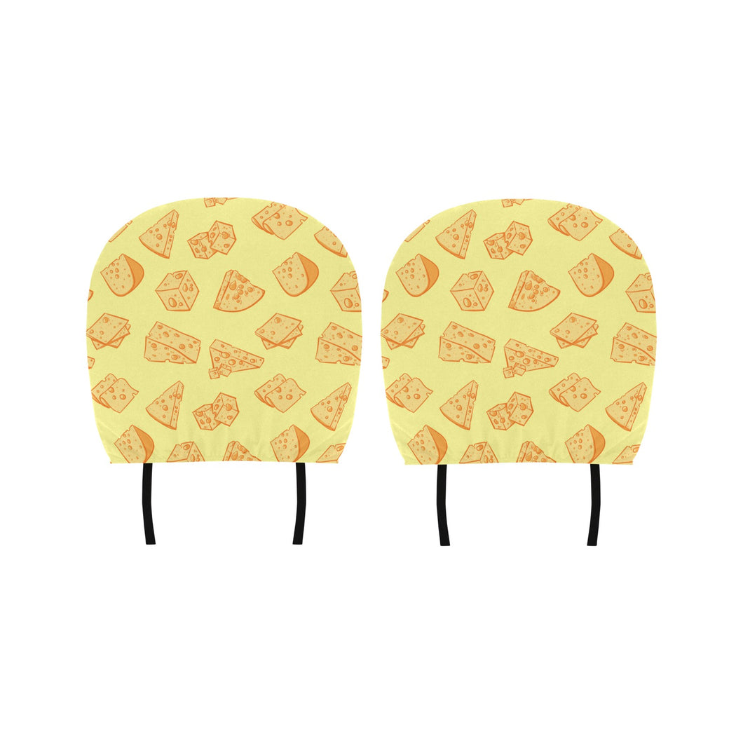 Cheese design pattern Car Headrest Cover