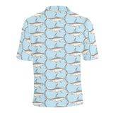 Swordfish Pattern Print Design 01 Men's All Over Print Polo Shirt