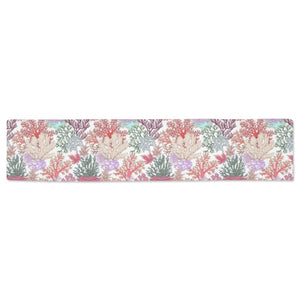 Coral Reef Pattern Print Design 03 Table Runner