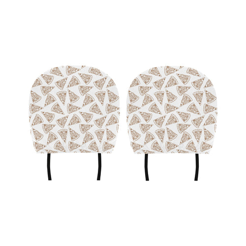 Hand drawn pizza pattern Car Headrest Cover