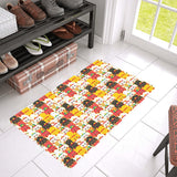 Colorful Maneki neko cat pattern Doormat