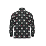 Piano Pattern Print Design 05 Men's Long Sleeve Polo Shirt