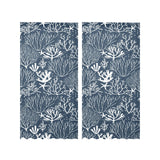 Coral Reef Pattern Print Design 05 Gauze Curtain