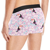 Beautiful toucan flower leaves Men's All Over Print Boxer Briefs Men's Underwear