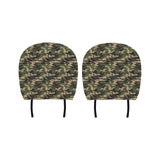 Dark Green camouflage pattern Car Headrest Cover