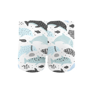 Cute dolphins Childish Style pattern Men's Swimming Trunks