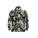 Japanese crane ornament elements Men's Long Sleeve Polo Shirt