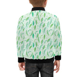 Green Peas Pattern Print Design 01 Kids' Boys' Girls' Bomber Jacket