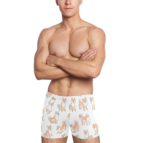 shiba inu dog pattern Men's Swimming Trunks