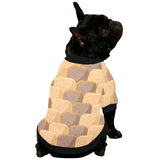 Bread Toast Pattern Print Design 04 All Over Print Pet Dog Round Neck Fuzzy Shirt