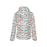 Sun Glasses Pattern Print Design 01 Women's Padded Hooded Jacket