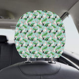 Pelican Pattern Print Design 01 Car Headrest Cover