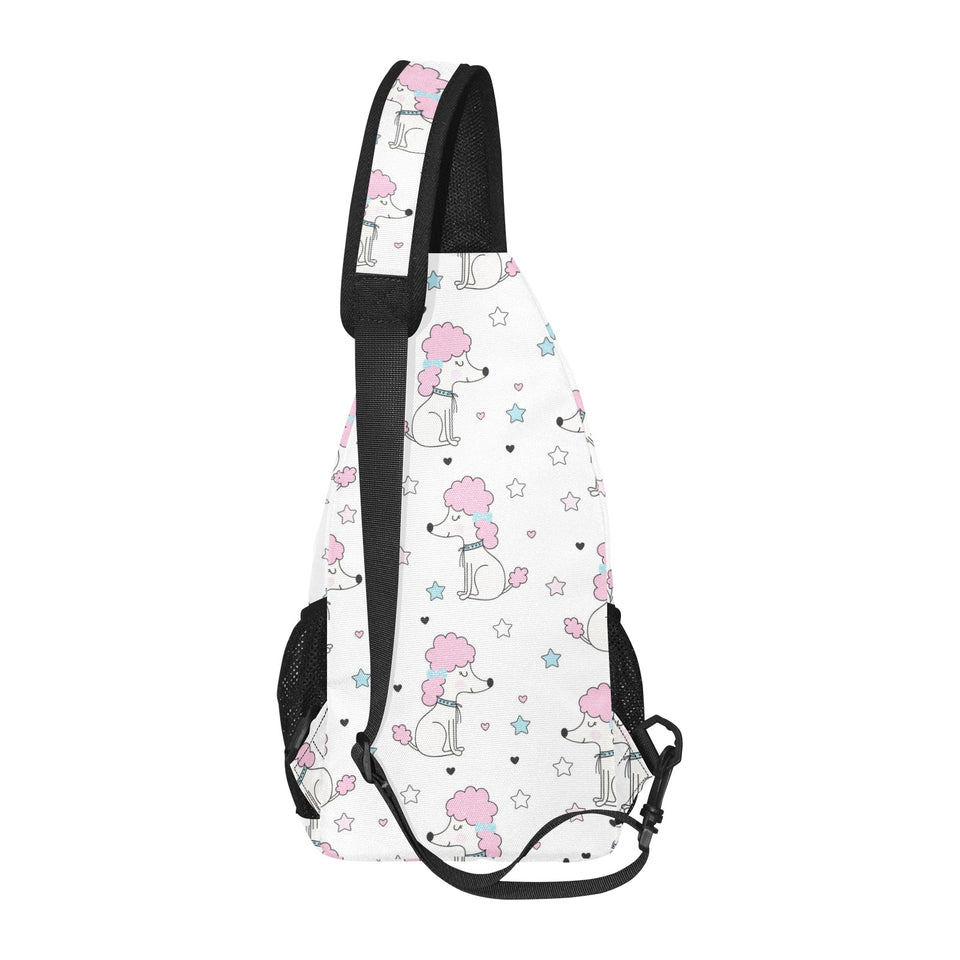Cute poodle dog star pattern All Over Print Chest Bag