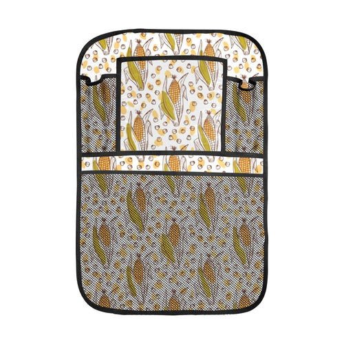 Corn Pattern Print Design 02 Car Seat Back Organizer