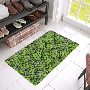 Green hop pattern Doormat