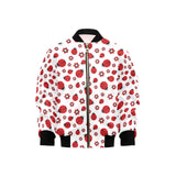 Ladybug Pattern Print Design 04 Kids' Boys' Girls' Bomber Jacket