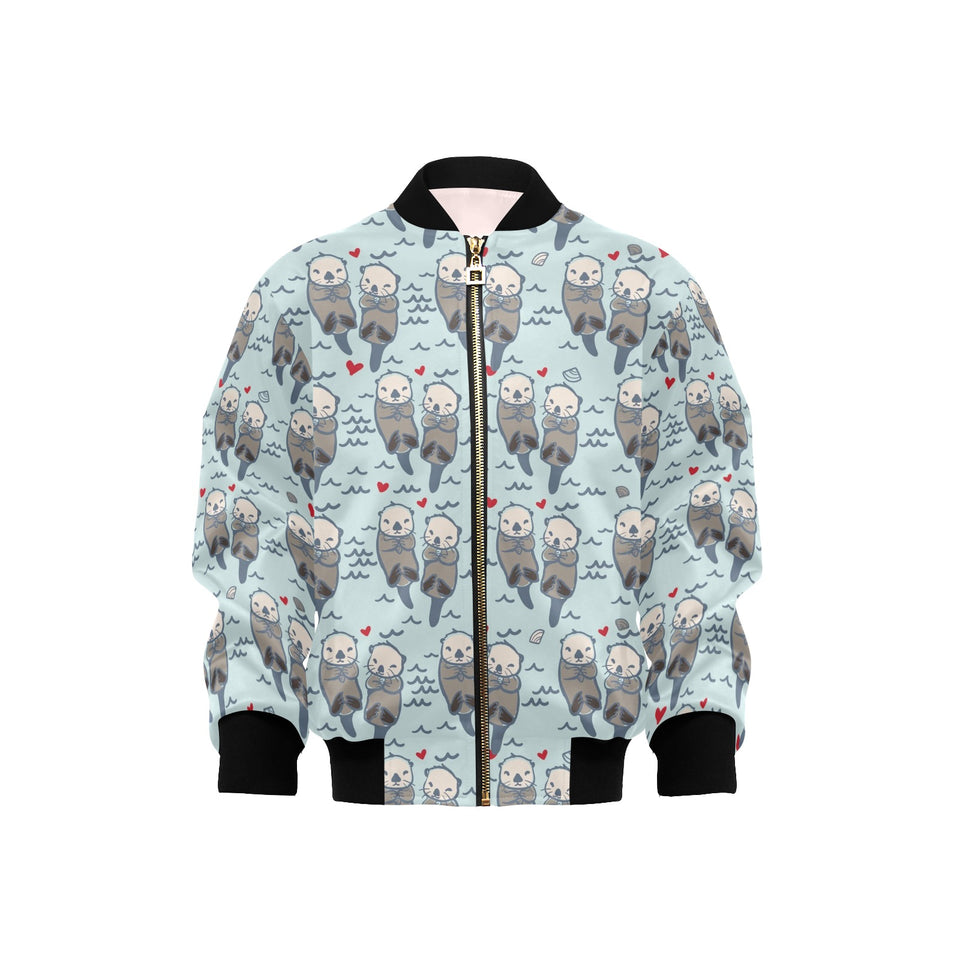 Lovely Sea Otter Pattern Kids' Boys' Girls' Bomber Jacket