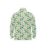 Hummingbird Pattern Print Design 01 Men's Long Sleeve Polo Shirt