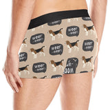 Beagle pattern Men's All Over Print Boxer Briefs Men's Underwear