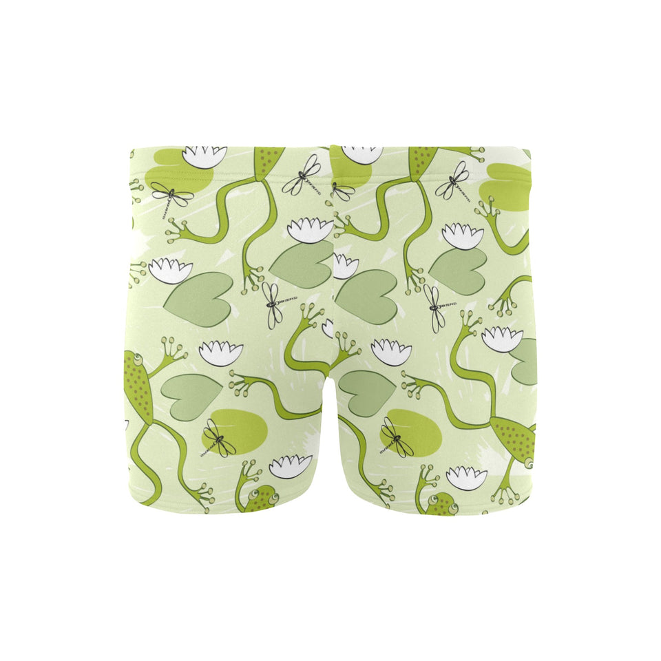 Cute frog dragonfly pattern Men's Swimming Trunks