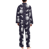 Chihuahua space helmet. astronaut pattern Men's Long Pajama Set