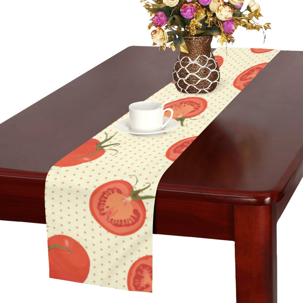Tomato dot background Table Runner