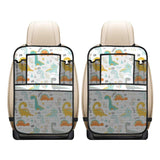 Cute funny kids dinosaurs pattern Car Seat Back Organizer