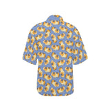 Guinea Pig Pattern Print Design 02 Women's All Over Print Hawaiian Shirt