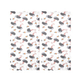 Ostrich Pattern Print Design 02 Gauze Curtain