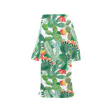 Cactus design pattern copy Blanket Robe with Sleeves