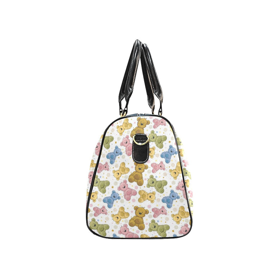 Teddy Bear Pattern Print Design 01 Travel Bag