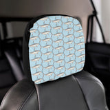 Swordfish Pattern Print Design 01 Car Headrest Cover