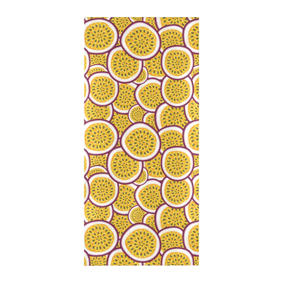 Passion fruits slice pattern Beach Towel