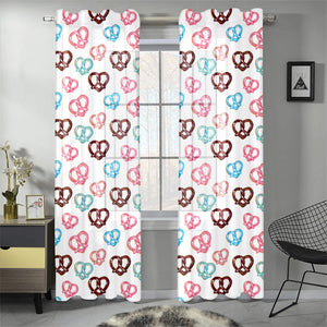 Pretzels Pattern Print Design 04 Gauze Curtain