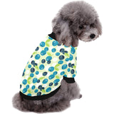 blueberry flower pattern All Over Print Pet Dog Round Neck Fuzzy Shirt
