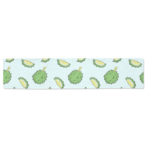 Durian pattern blue background Table Runner