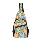 Dice Pattern Print Design 05 All Over Print Chest Bag