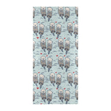 Lovely Sea Otter Pattern Beach Towel